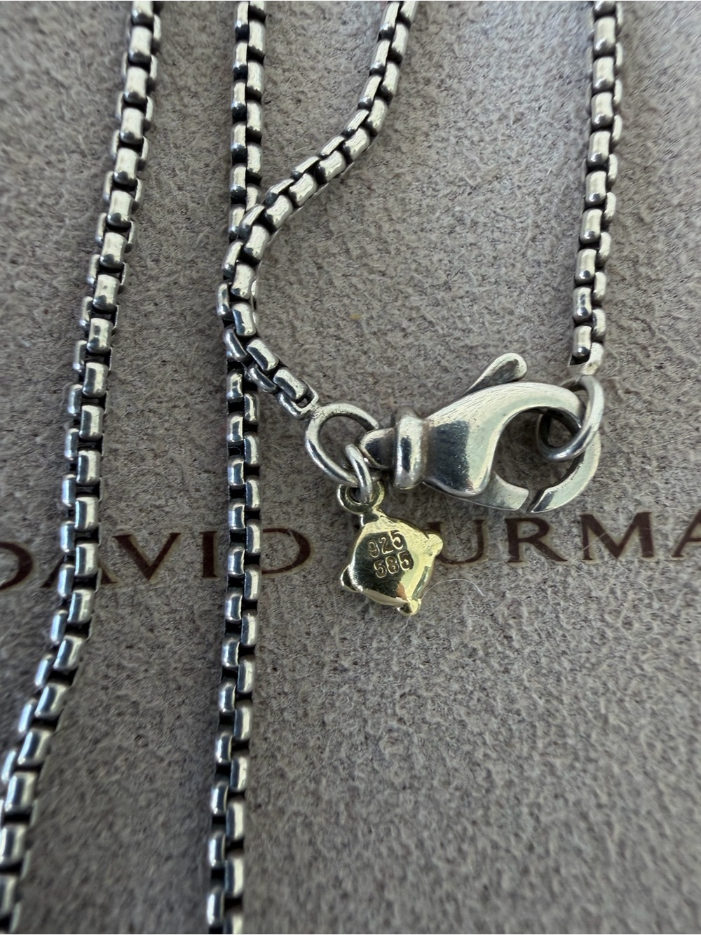 David Yurman Silver Cable Pendant Necklace,Ring, Bracelet Set BlueTopaz/Diamonds - Picture 5 of 13
